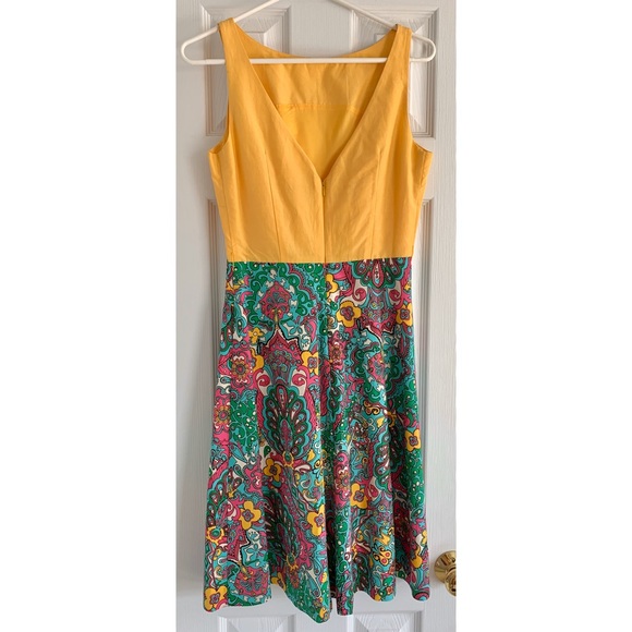 -SOLD- Vintage Lilly Pulitzer mixed media dress - Picture 2 of 4